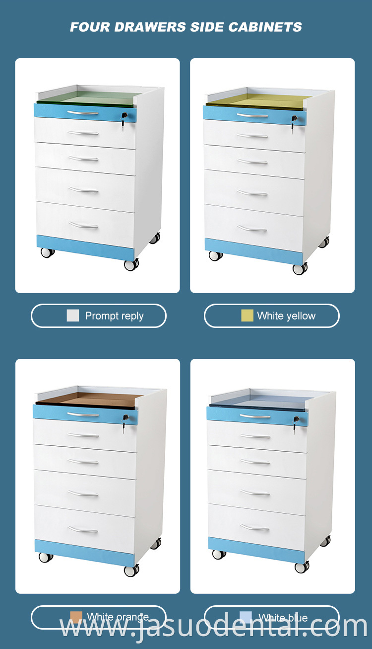 Mobile dental cabinets carts